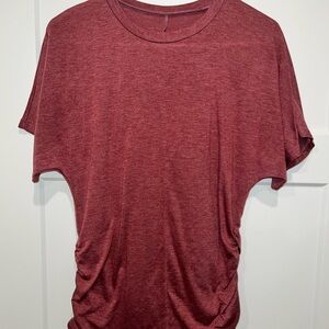 SHEIN Maroon Short Sleeve Tee